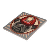 Pug brandweerman Tegel Tegeltje (Zijkant)