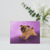 Pug Briefkaart (Staand voorkant)