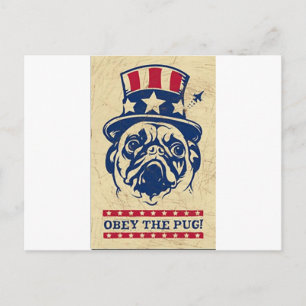 Pug Briefkaart