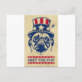 Pug Briefkaart (Voorkant)