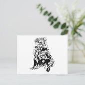 Pug Briefkaart (Staand voorkant)