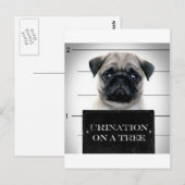 Pug Briefkaart (Voorkant / Achterkant)