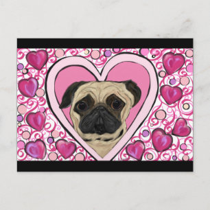 Pug Briefkaart