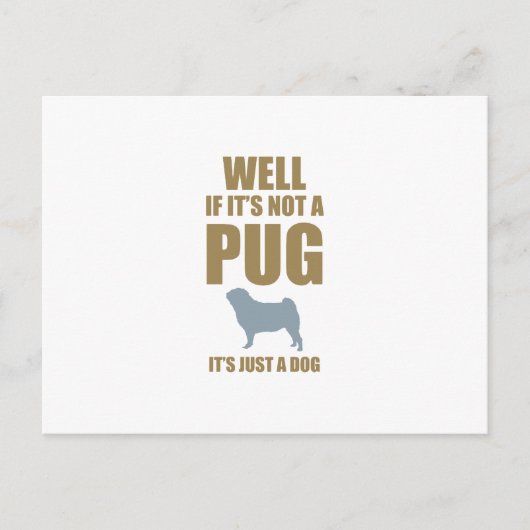Pug Briefkaart (Voorkant)