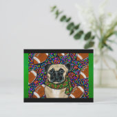 Pug Briefkaart (Staand voorkant)