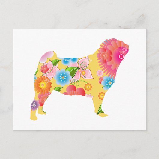 Pug Briefkaart (Voorkant)