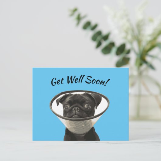 Pug Briefkaart (Staand voorkant)