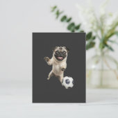 Pug briefkaart (Staand voorkant)