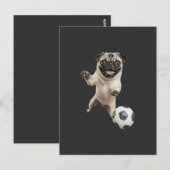 Pug briefkaart (Voorkant / Achterkant)