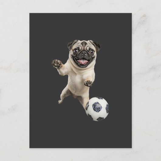 Pug briefkaart (Voorkant)