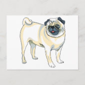 Pug Briefkaart (Voorkant)