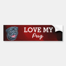 Pug Bumpersticker