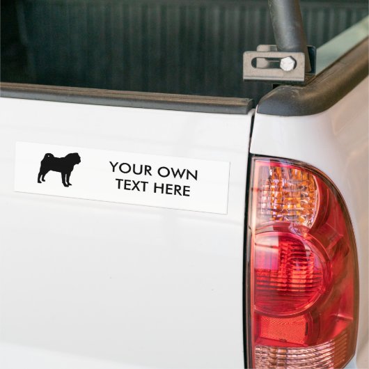 Pug Bumpersticker (Op Truck)