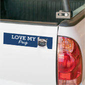 Pug Bumpersticker (Op Truck)