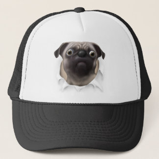 Pug Busting Out Trucker Pet
