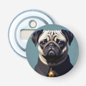 Pug Button Flesopener (Voorkant)