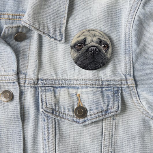 Pug Button - "Pugshot" (In situ)
