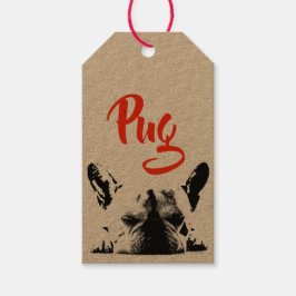 Pug Cadeaulabel