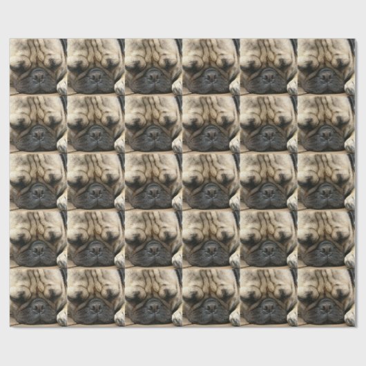 Pug Cadeaupapier (Vlak)