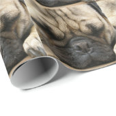 Pug Cadeaupapier (Rol Hoek)