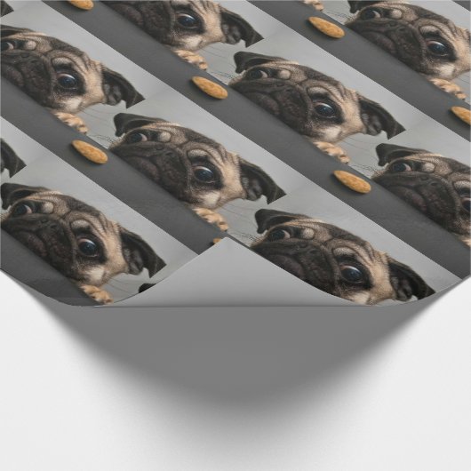 Pug Cadeaupapier (Hoek)