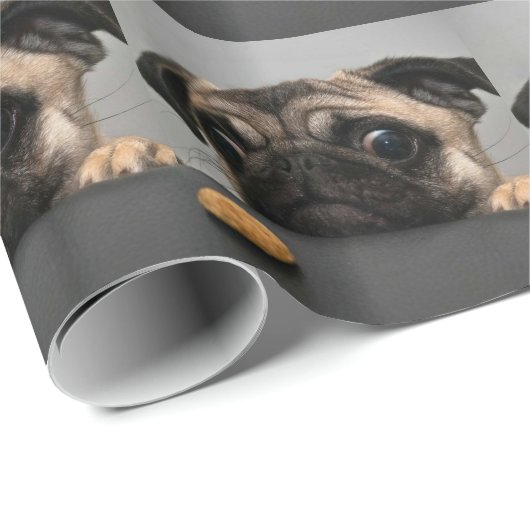 Pug Cadeaupapier (Rol Hoek)