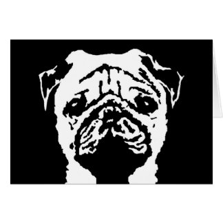 Pug-cadeaus - kaart