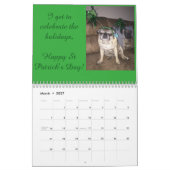 Pug Calendar Kalender (Mar 2027)