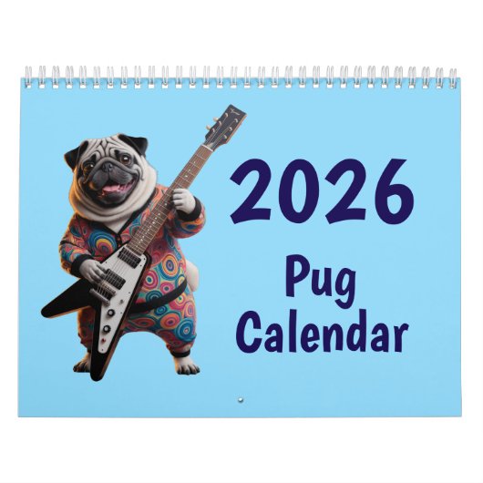Pug Calendar Kalender (Hoes)