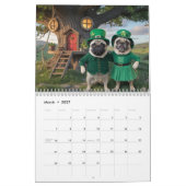 Pug Calendar Kalender (Mar 2027)