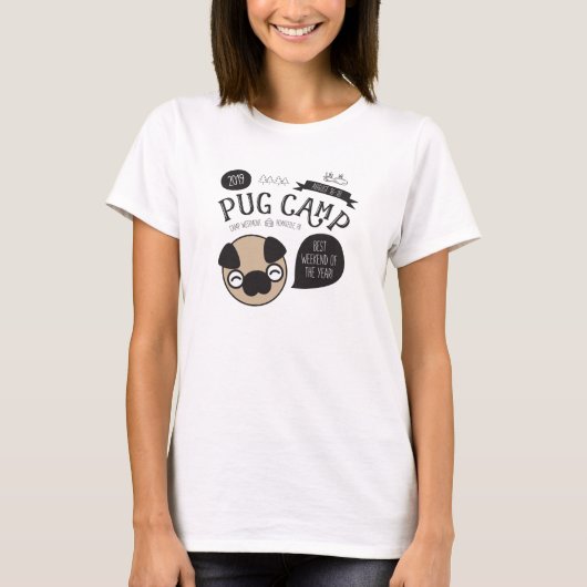 Pug Camp 2019 Women's Short Sleeve T-Shirt (Voorkant)