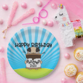 Pug Camp 2020 Happy Birthday Papieren Bordje (Feest)