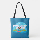 Pug Camp 2022 Canvas tas (Achterkant)