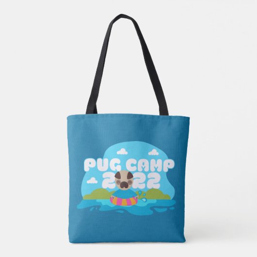 Pug Camp 2022 Canvas tas (Achterkant)