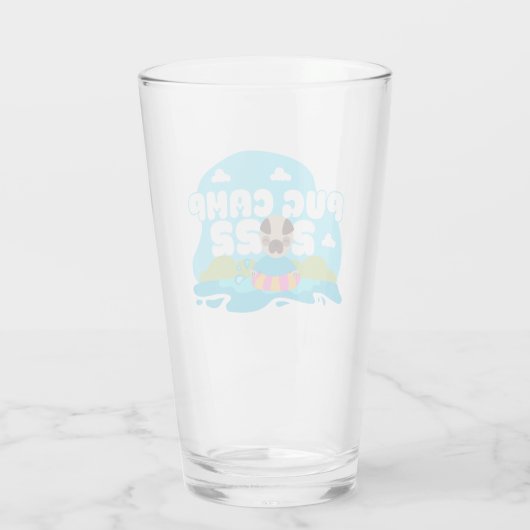 Pug Camp 2022 Pint Glass Glas (Achterkant)