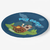 Pug Camp 2023 Papieren Bordje (Gekanteld)