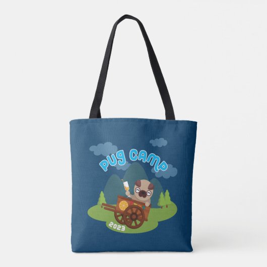 Pug Camp 2023 Tote Bag (Achterkant)