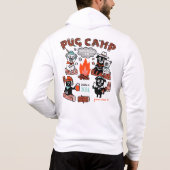 Pug Camp 2024 Zip-up Hoodie (Achterkant)