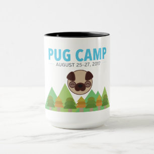 Pug Camp Coffee Tea Mok