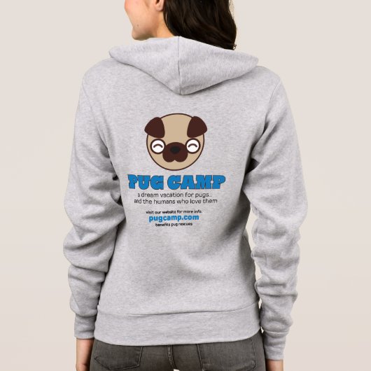 Pug Camp Officieel Hoodie (Achterkant)