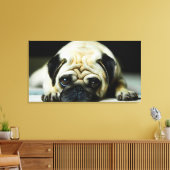 Pug Canvas Afdruk (Insitu (Woonkamer))
