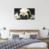 Pug Canvas Afdruk (Insitu (Slaapkamer))