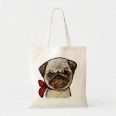 Pug canvas tas Leuke pug pug van de (Voorkant)