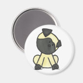 Pug cartoon magneet (Voorkant / Achterkant)
