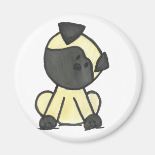Pug cartoon magneet