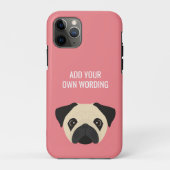 Pug Case-Mate iPhone Case (Achterkant)