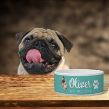 Pug Ceramic Pet Bowl