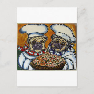 Pug Chef Briefkaart