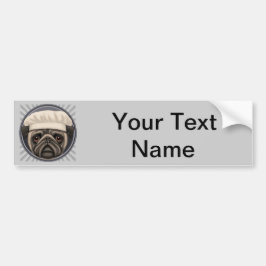 Pug Chef Bumpersticker