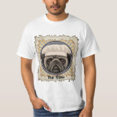Pug Chef-shirt T-shirt (Voorkant)